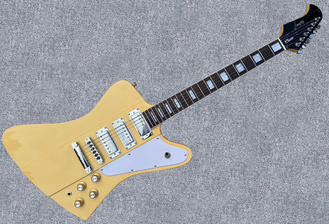 Promotion!NEW Firefly 3 Pickups FFDB Electric Guitar (Cream Color)