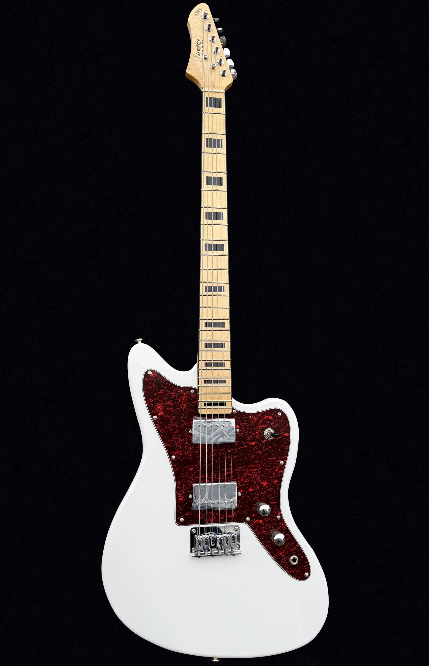 New Firefly FFJA VI 24 Frets Baritone Electric Guitar (White Color )