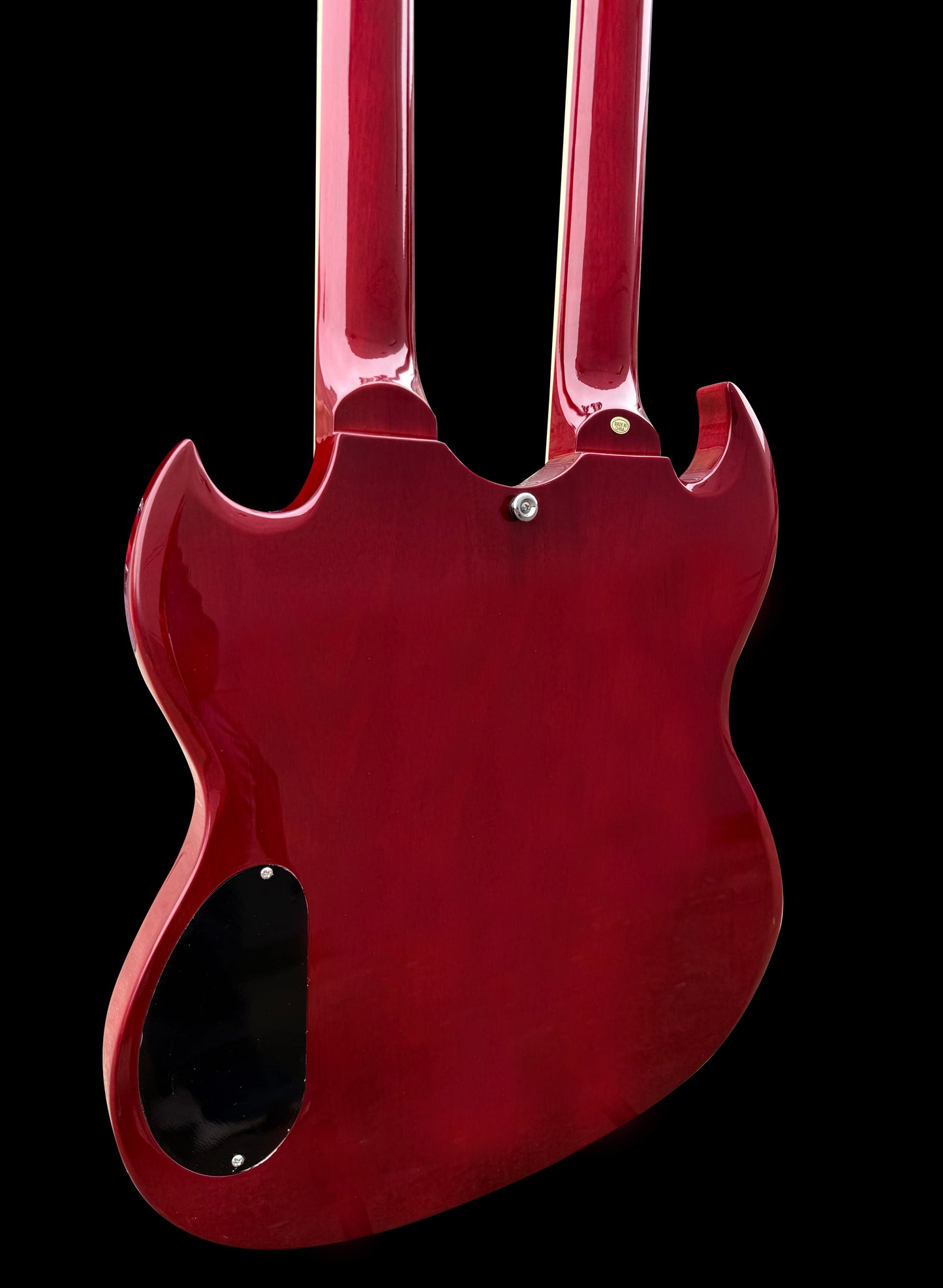 Firefly Double Necks 12 Strings +6 Strings FFLGS Electric Guitar With a Hardcase (Transparent Red Color)